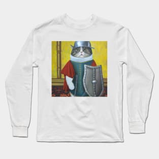 The Knight of the Nine Lives Vintage Painting Long Sleeve T-Shirt